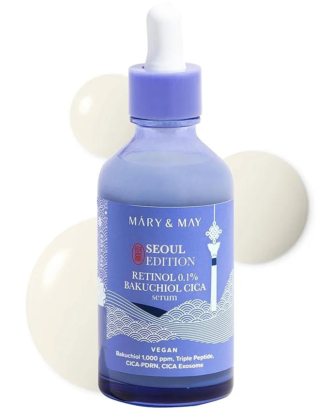 Mary&May - Retinol 0.1% Bakuchiol Cica Serum Seoul Edition