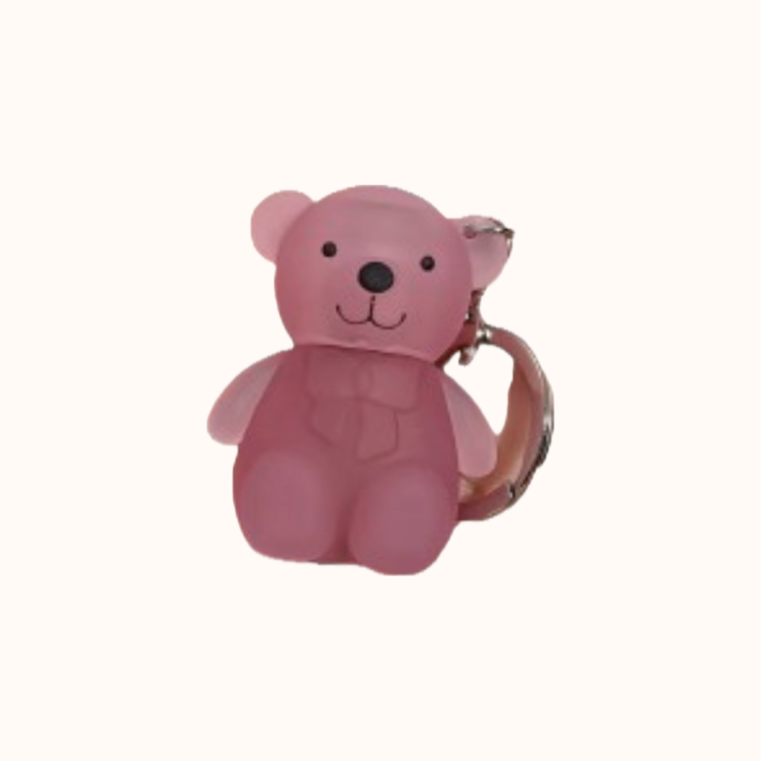 Art Value Cute Bear Keychain Velvet Lip Mud