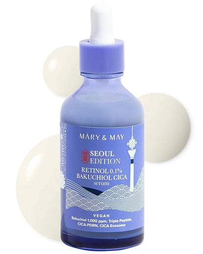 Mary&May - Retinol 0.1% Bakuchiol Cica Serum Seoul Edition