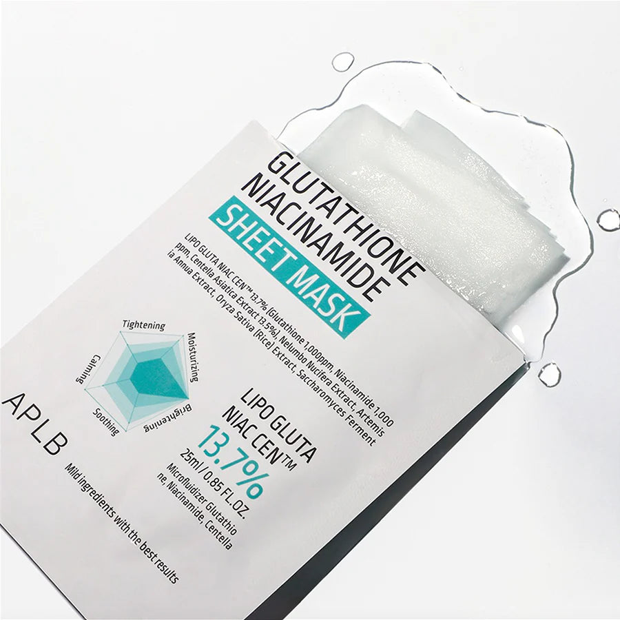 APLB Mascarilla Glutathione Niacinamide Sheet Mask