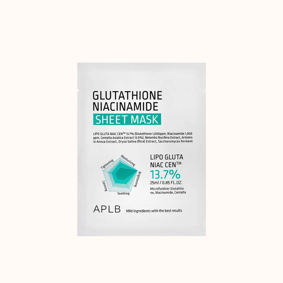 APLB Mascarilla Glutathione Niacinamide Sheet Mask