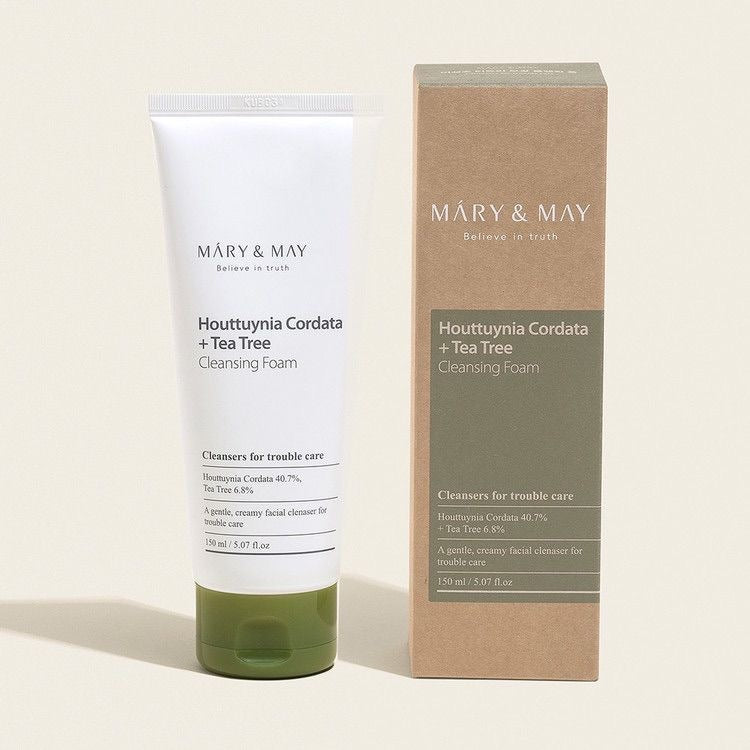 Mary&May Houttuynia Cordata + Tea Tree Cleansing Foam