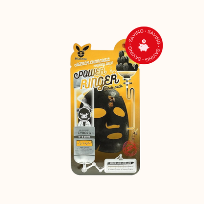 Elizavecca Deep Power Ringer Mask Black Charcoal Honey